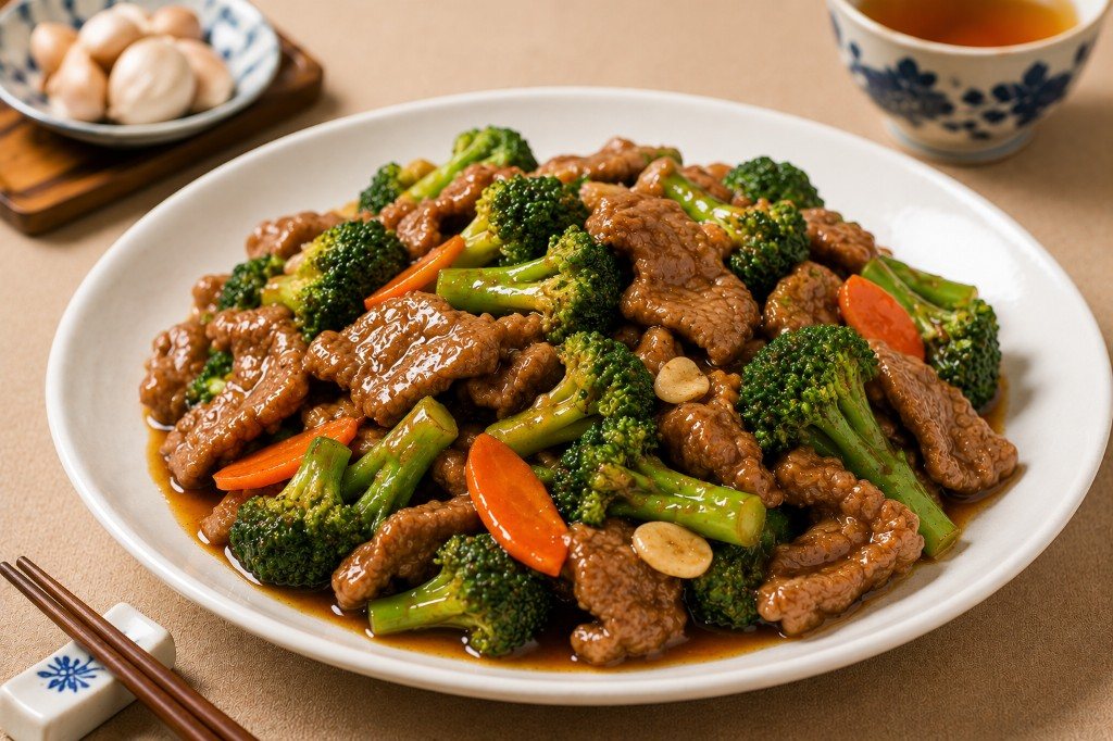 西兰花炒牛肉 Beef w/ Broccoli